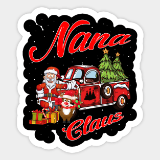 Nana Claus Santa Car Christmas Funny Awesome Gift Sticker